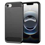 Techsuit Carbon Silicone - θήκη για Apple iPhone 16e - Μαύρο