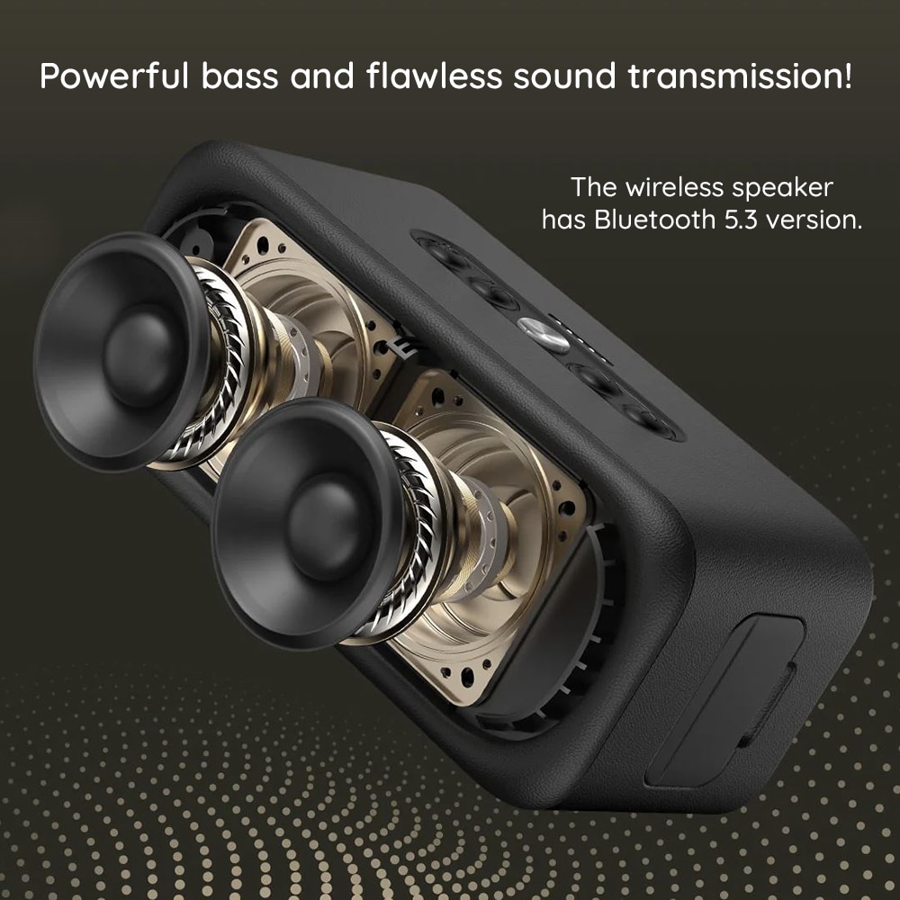 Havit - Wireless Speaker (sk905bt) - Type-C, Bluetooth 5.3, Tws, Tf, Aux, Hands-Free Call, Ipx7, 2000mah - Beige - Image 4