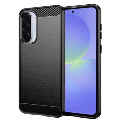 Techsuit Carbon Silicone - θήκη για Samsung Galaxy A36 - Μαύρο