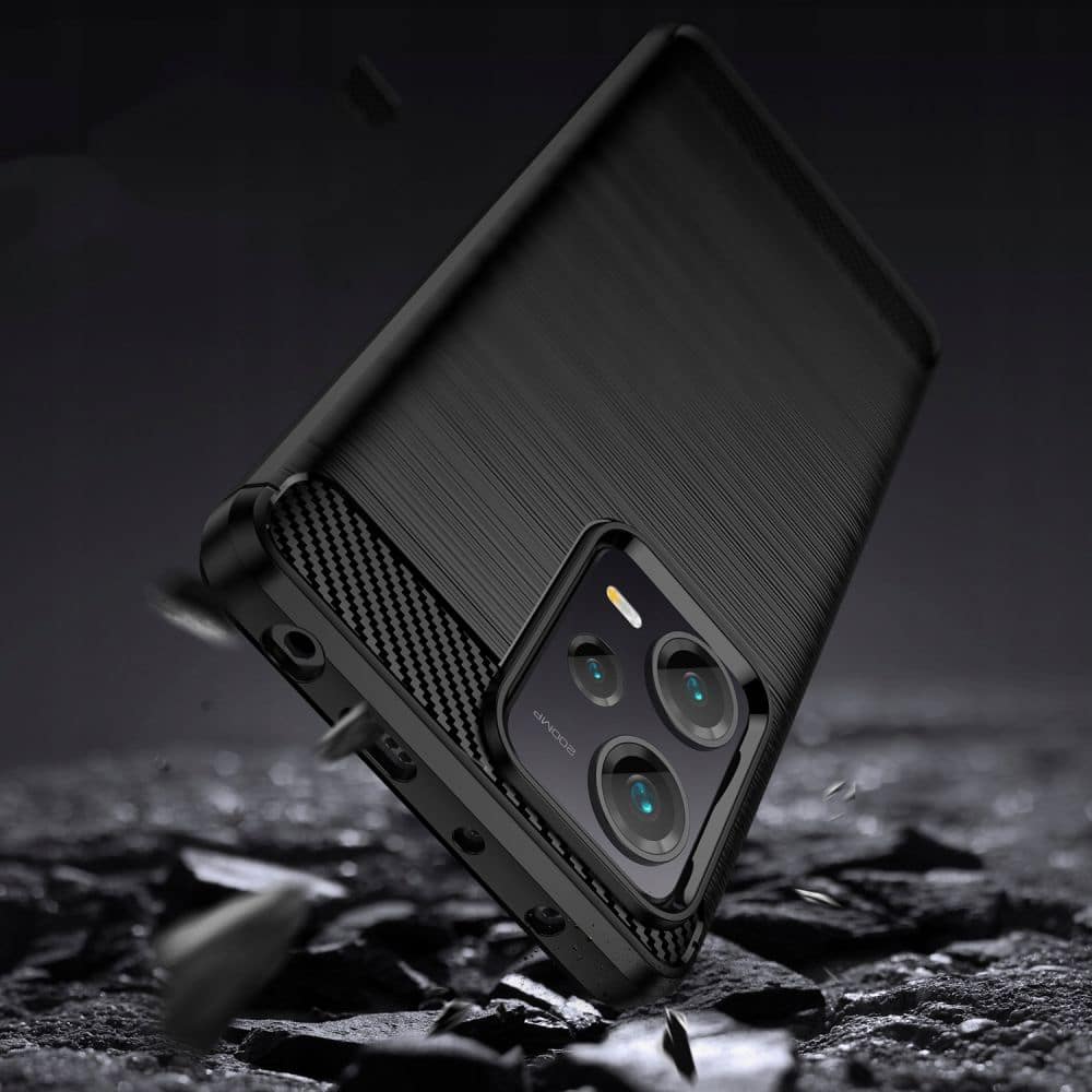 Techsuit Carbon Silicone - θήκη για Xiaomi Redmi Note 12 5G - Μαύρο - Image 4