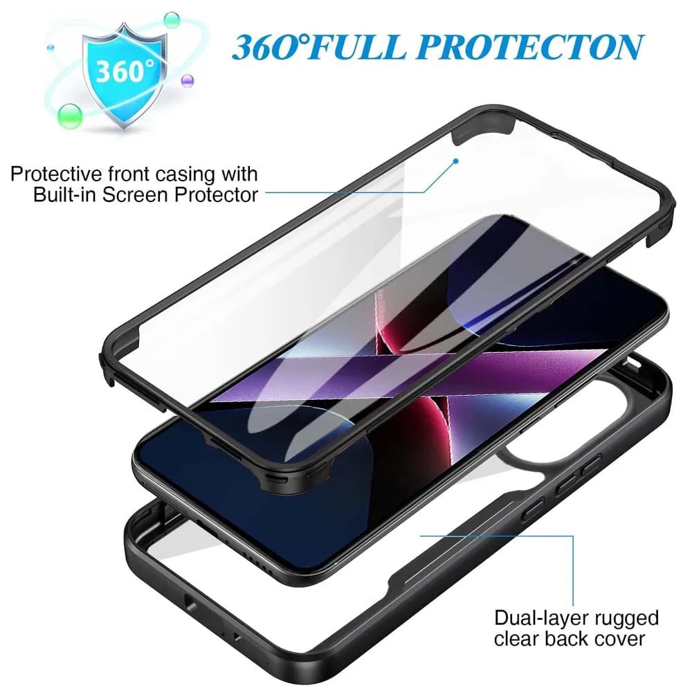 Techsuit ColorVerse 360 Series - θήκη για Xiaomi Poco X7 Pro - Μαύρο - Image 6