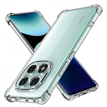 Techsuit Shockproof Clear Silicone - θήκη για Xiaomi Redmi Note 14 Pro 5G - Διάφανο
