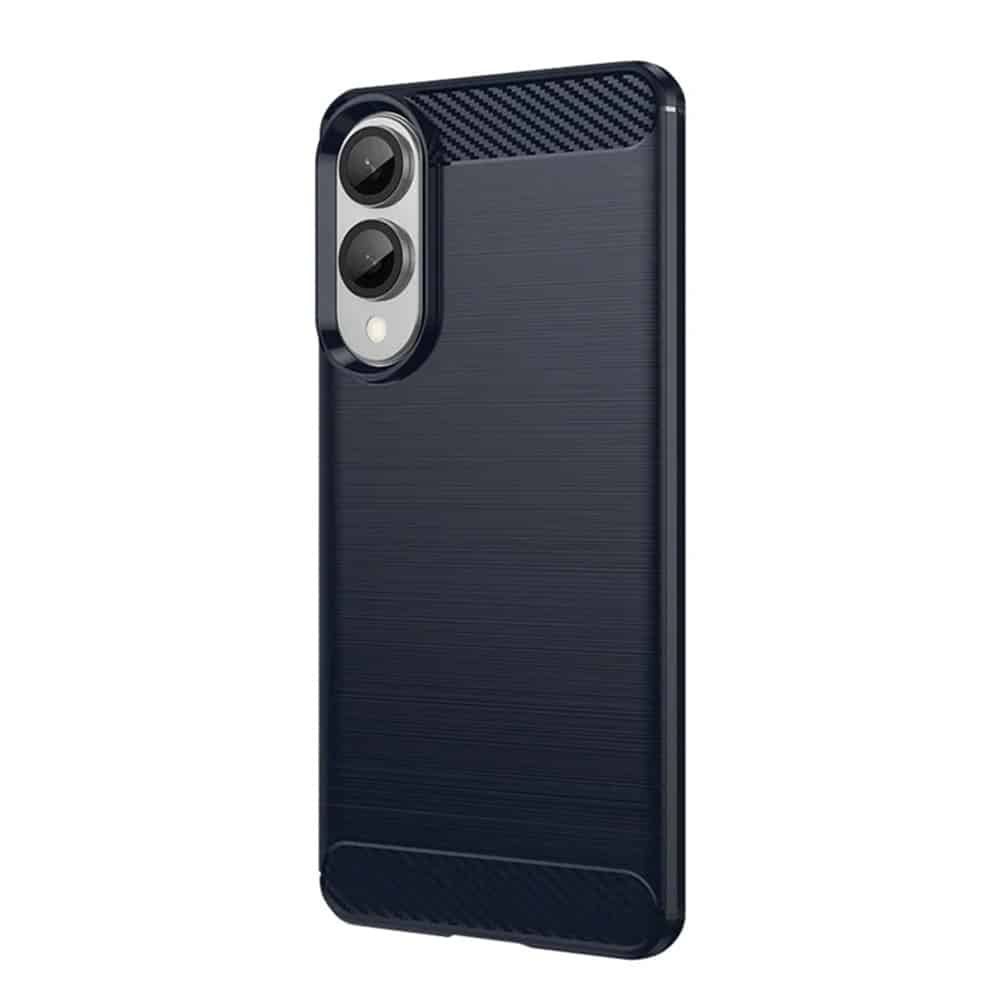 Techsuit Carbon Silicone - θήκη για Samsung Galaxy S25 Edge - Μπλε - Image 2