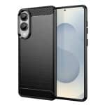 Techsuit Carbon Silicone - θήκη για Samsung Galaxy S25 Edge - Μαύρο