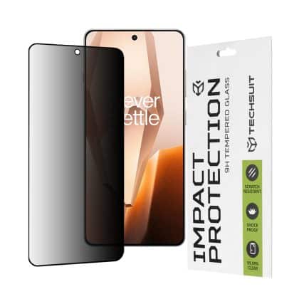 Techsuit - 111D Privacy Full Glue - OnePlus 13R - Μαύρο