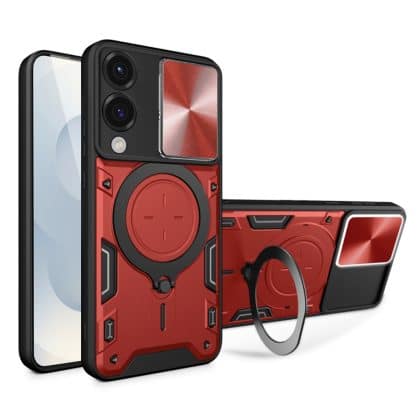 Techsuit CamGuard Pro - θήκη για Samsung Galaxy S25 Edge - Κόκκινο