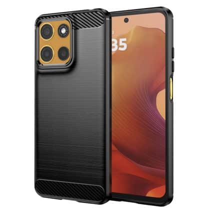 Techsuit Carbon Silicone - θήκη για Motorola Moto G15 - Μαύρο