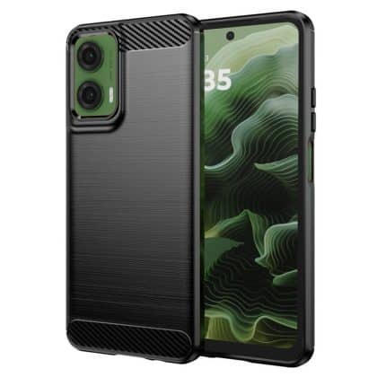 Techsuit Carbon Silicone - θήκη για Motorola Moto G35 - Μαύρο