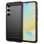 Techsuit Carbon Silicone - θήκη για Samsung Galaxy S24 FE - Μαύρο