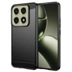 Techsuit Carbon Silicone - θήκη για Xiaomi 14T - Μαύρο