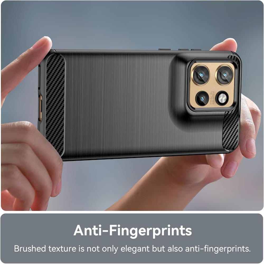 Techsuit Carbon Silicone - θήκη για Motorola Edge 50 Neo / ThinkPhone 25 - Μαύρο - Image 3