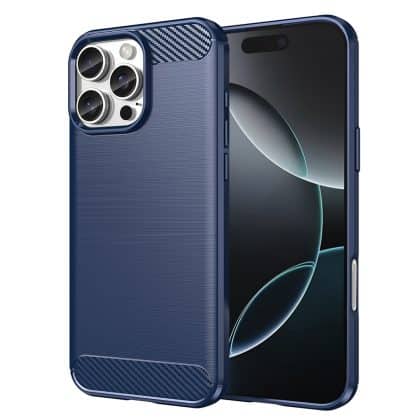 Techsuit Carbon Silicone - θήκη για Apple iPhone 16 Pro - Μπλε