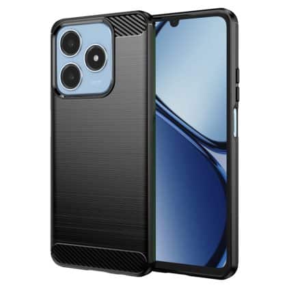 Techsuit Carbon Silicone - θήκη για Realme C61 / C63 - Μαύρο