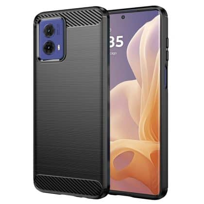 Techsuit Carbon Silicone - θήκη για Motorola Moto G85 - Μαύρο