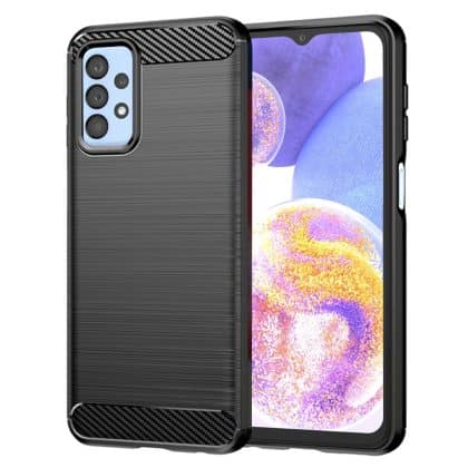 Techsuit Carbon Silicone - θήκη για Samsung Galaxy A23 - Μαύρο