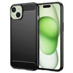 Techsuit Carbon Silicone - Apple iPhone 15 Plus - Μαύρο