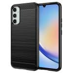 Techsuit Carbon Silicone - θήκη για Samsung Galaxy A34 - Μαύρο