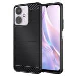 Techsuit Carbon Silicone - θήκη για Xiaomi Redmi 13C - Μαύρο