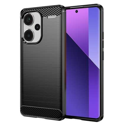 Techsuit Carbon Silicone - θήκη για Xiaomi Redmi Note 13 Pro+ 5G - Μαύρο