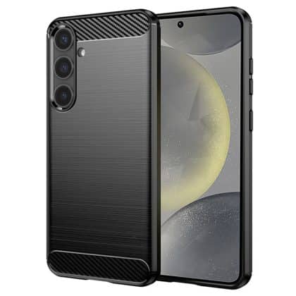 Techsuit Carbon Silicone - θήκη για Samsung Galaxy S24 - Μαύρο