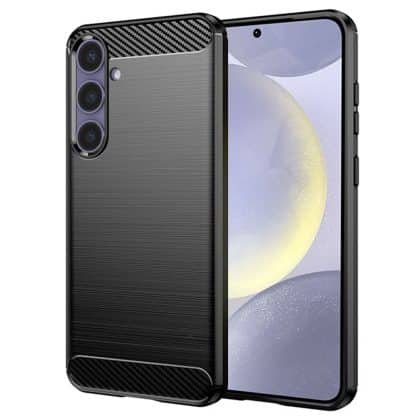 Techsuit Carbon Silicone - θήκη για Samsung Galaxy S24+ - Μαύρο