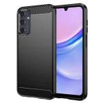 Techsuit Carbon Silicone - θήκη για Samsung Galaxy A15 - Μαύρο