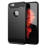 Techsuit Carbon Silicone - θήκη για Apple iPhone 6 Plus / 6s - Μαύρο