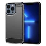 Techsuit Carbon Silicone - θήκη για Apple iPhone 13 Pro Max - Μαύρο