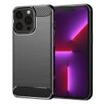 Techsuit Carbon Silicone - θήκη για Apple iPhone 13 Pro - Μαύρο