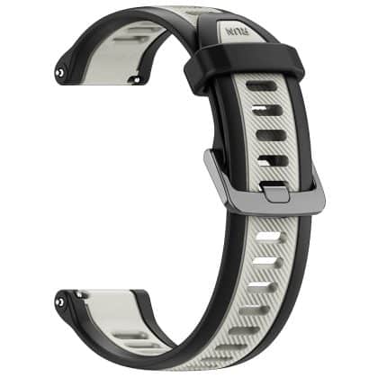 Techsuit - Watchband 20mm (W053) - Samsung Galaxy Watch 4/5/Active 2, Huawei Watch GT 3 (42mm)/GT 3 Pro (43mm) - Gray