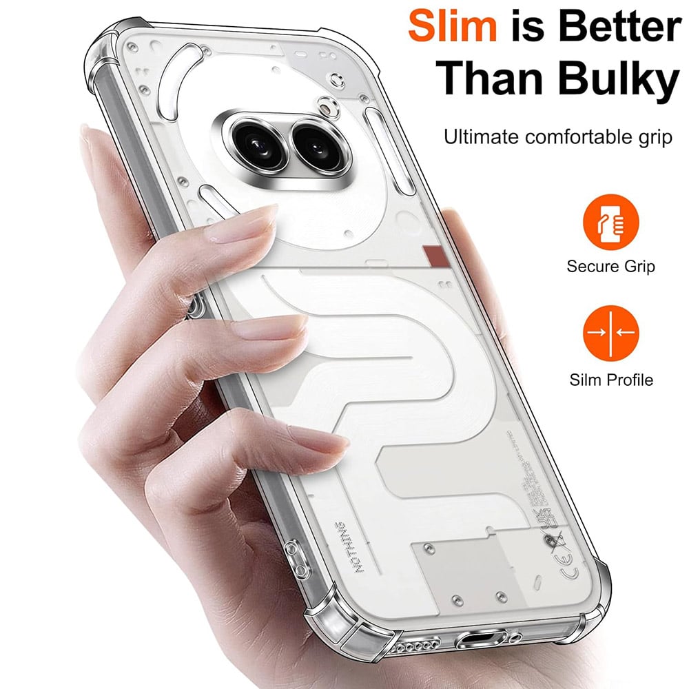 Techsuit Shockproof Clear Silicone - θήκη για Nothing Phone (3a) Pro - Διάφανο - Image 3