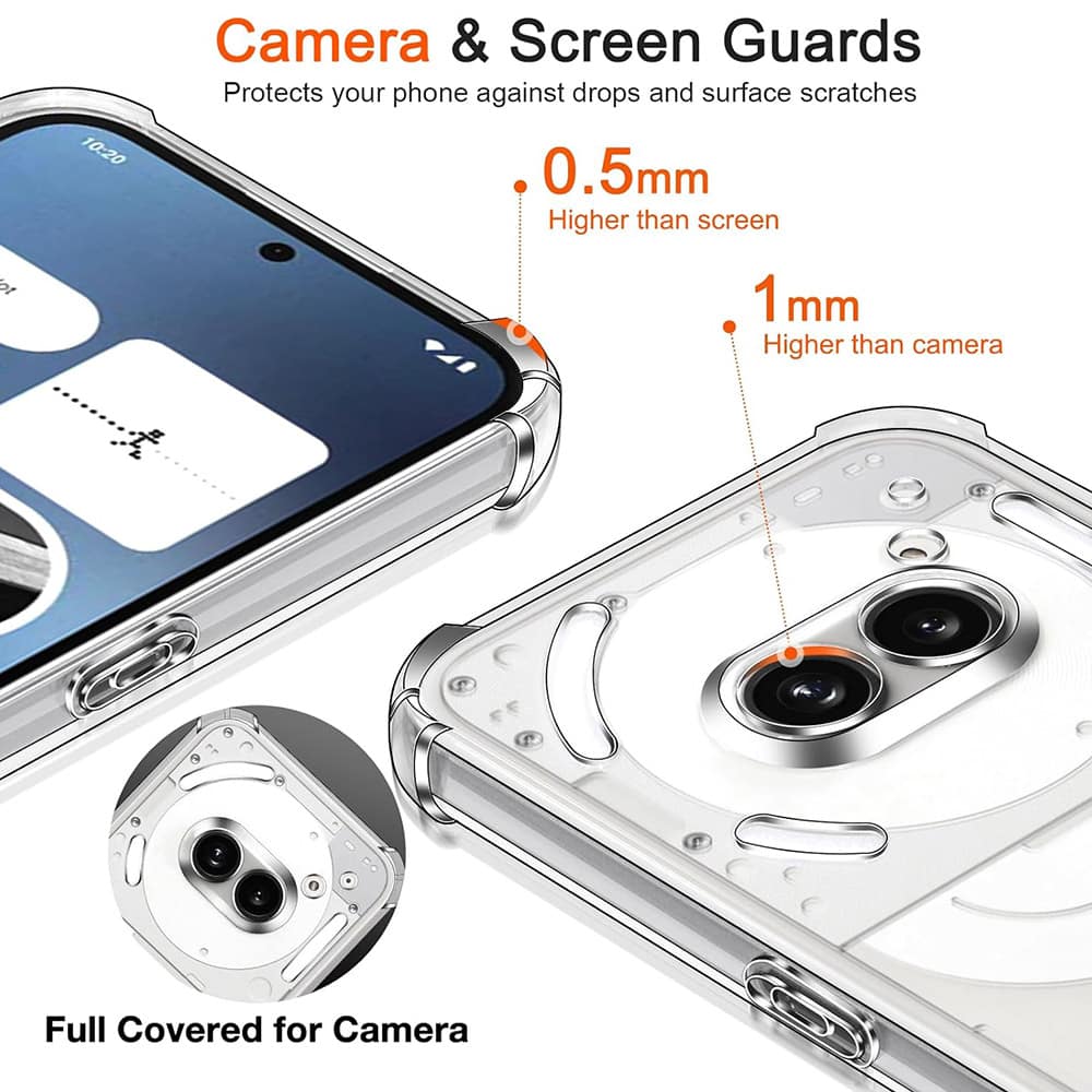 Techsuit Shockproof Clear Silicone - θήκη για Nothing Phone (3a) Pro - Διάφανο - Image 5