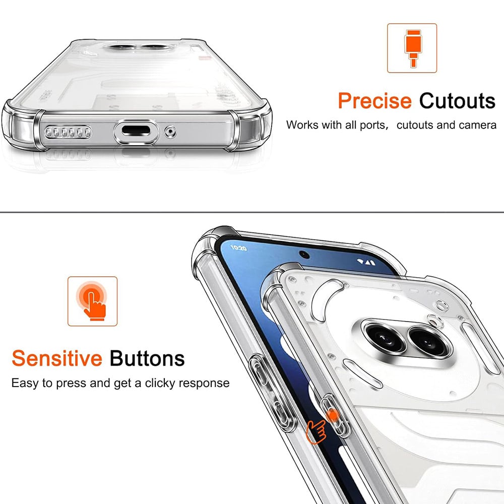 Techsuit Shockproof Clear Silicone - θήκη για Nothing Phone (3a) Pro - Διάφανο - Image 6