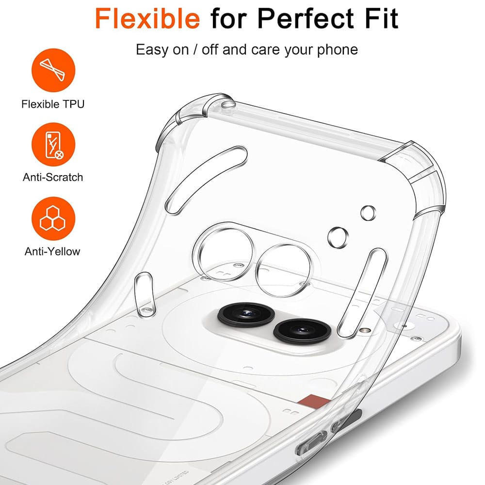 Techsuit Shockproof Clear Silicone - θήκη για Nothing Phone (3a) - Διάφανο - Image 3