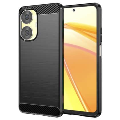 Techsuit Carbon Silicone - θήκη για Realme C55 - Μαύρο