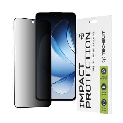 Techsuit - 111D Privacy Full Glue - Oppo Reno13 - Μαύρο