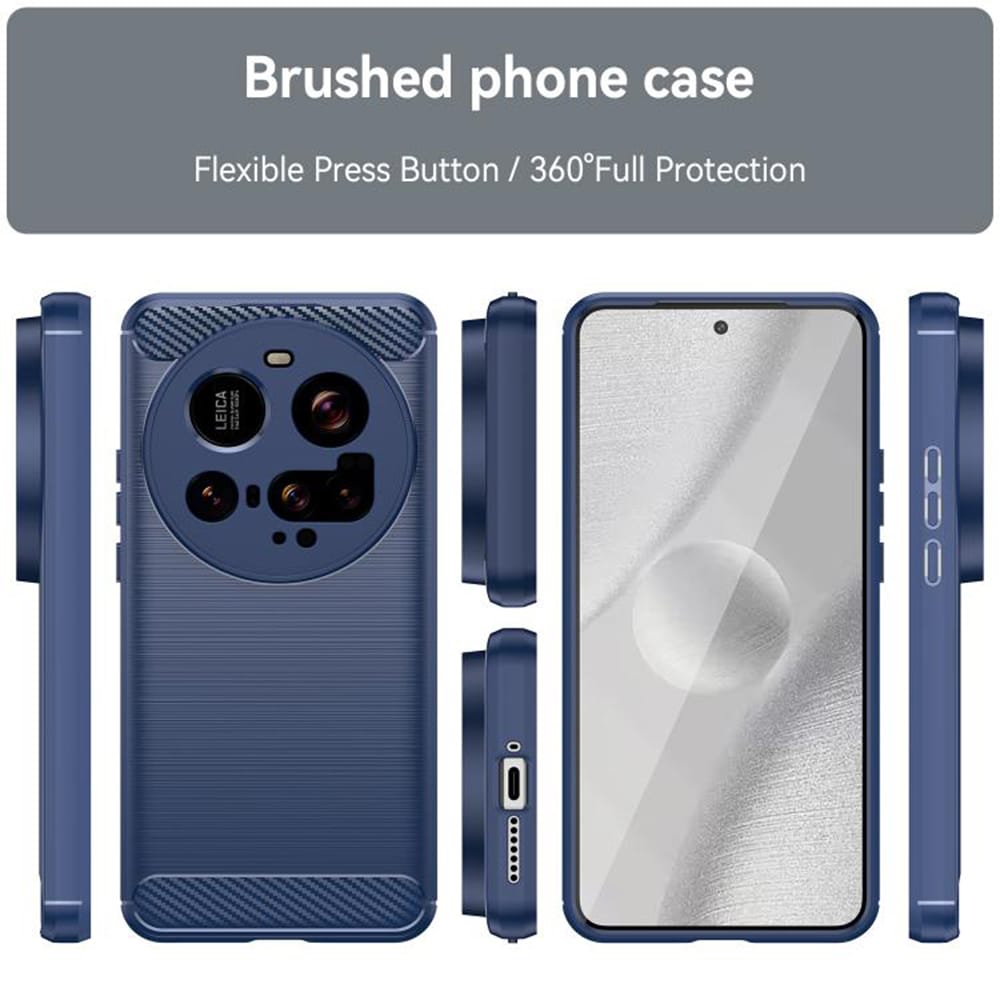 Techsuit Carbon Silicone - θήκη για Xiaomi 15 Ultra - Μπλε - Image 5