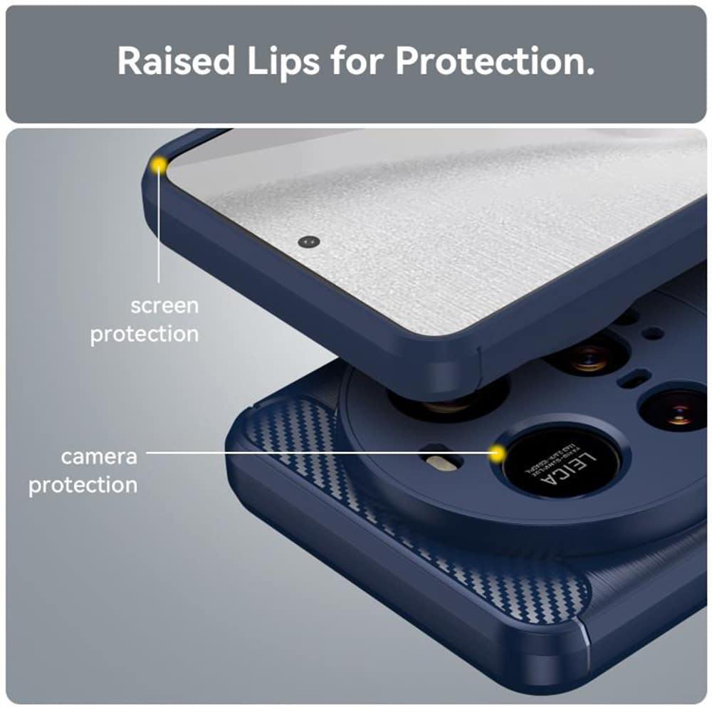 Techsuit Carbon Silicone - θήκη για Xiaomi 15 Ultra - Μπλε - Image 4