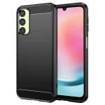Techsuit Carbon Silicone - θήκη για Samsung Galaxy A24 - Μαύρο
