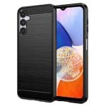 Techsuit Carbon Silicone - θήκη για Samsung Galaxy A14 - Μαύρο