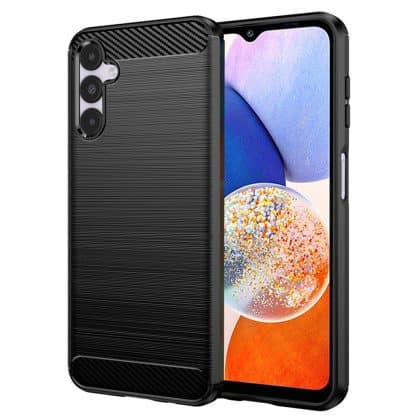 Techsuit Carbon Silicone - θήκη για Samsung Galaxy A14 - Μαύρο