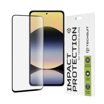 Techsuit - 111D Full Cover / Full Glue Glass - Xiaomi Redmi Note 14 4G (164,84 x 78,15 x 8,16mm) - Μαύρο