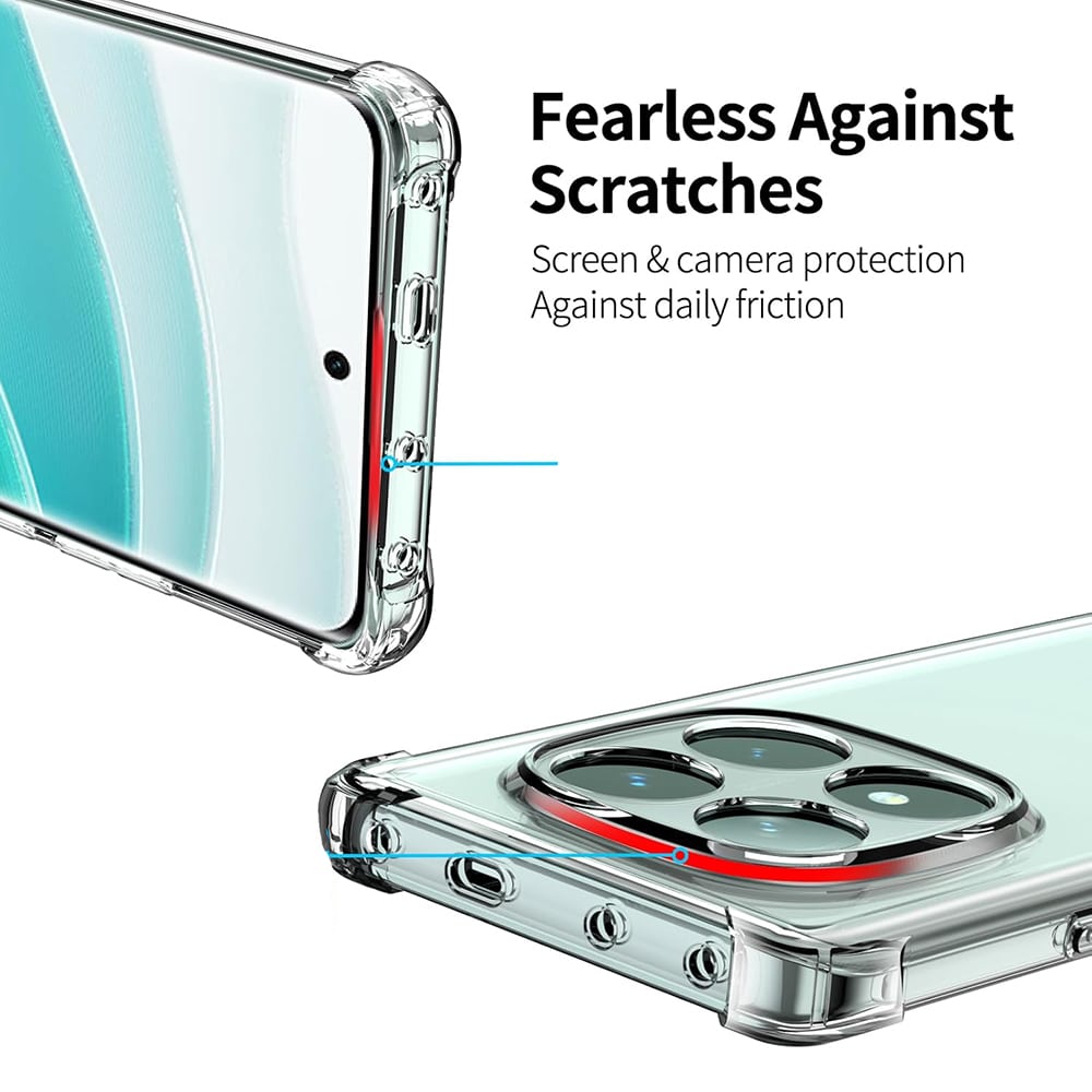 Techsuit Shockproof Clear Silicone - θήκη για Xiaomi Poco F7 Pro - Διάφανο - Image 4