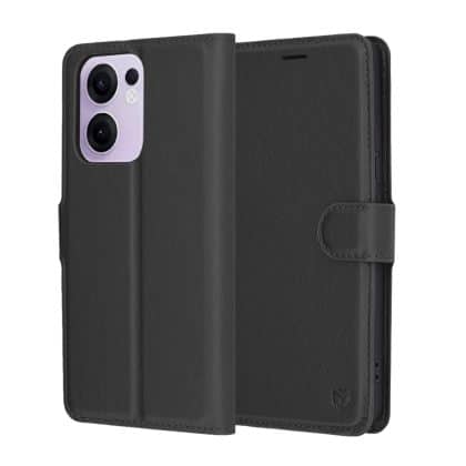 Techsuit Leather Folio - θήκη για Oppo Reno13 F 4G - Μαύρο