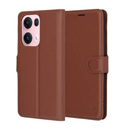 Techsuit Leather Folio - θήκη για Oppo Reno13 Pro - Καφέ