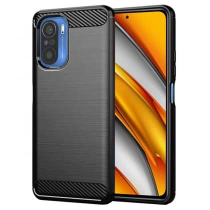 Techsuit Carbon Silicone - θήκη για Xiaomi Mi 11i - Μαύρο