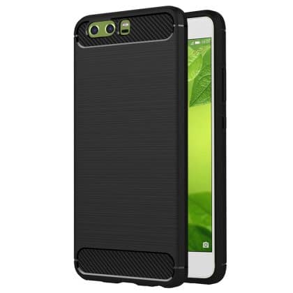 Techsuit Carbon Silicone - θήκη για Huawei P10 - Μαύρο