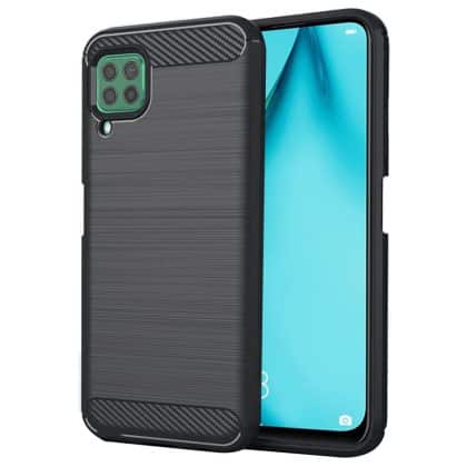 Techsuit Carbon Silicone - θήκη για Huawei P40 lite - Μαύρο