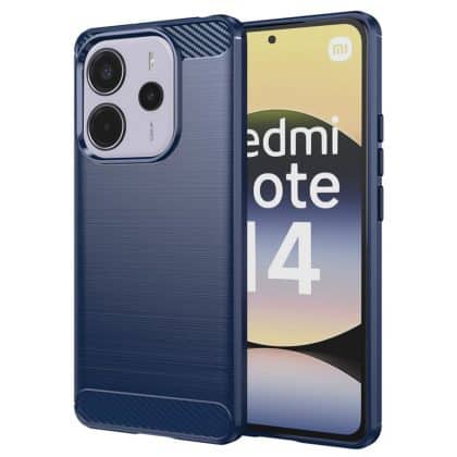 Techsuit Carbon Silicone - θήκη για Xiaomi Redmi Note 14 4G - Μπλε
