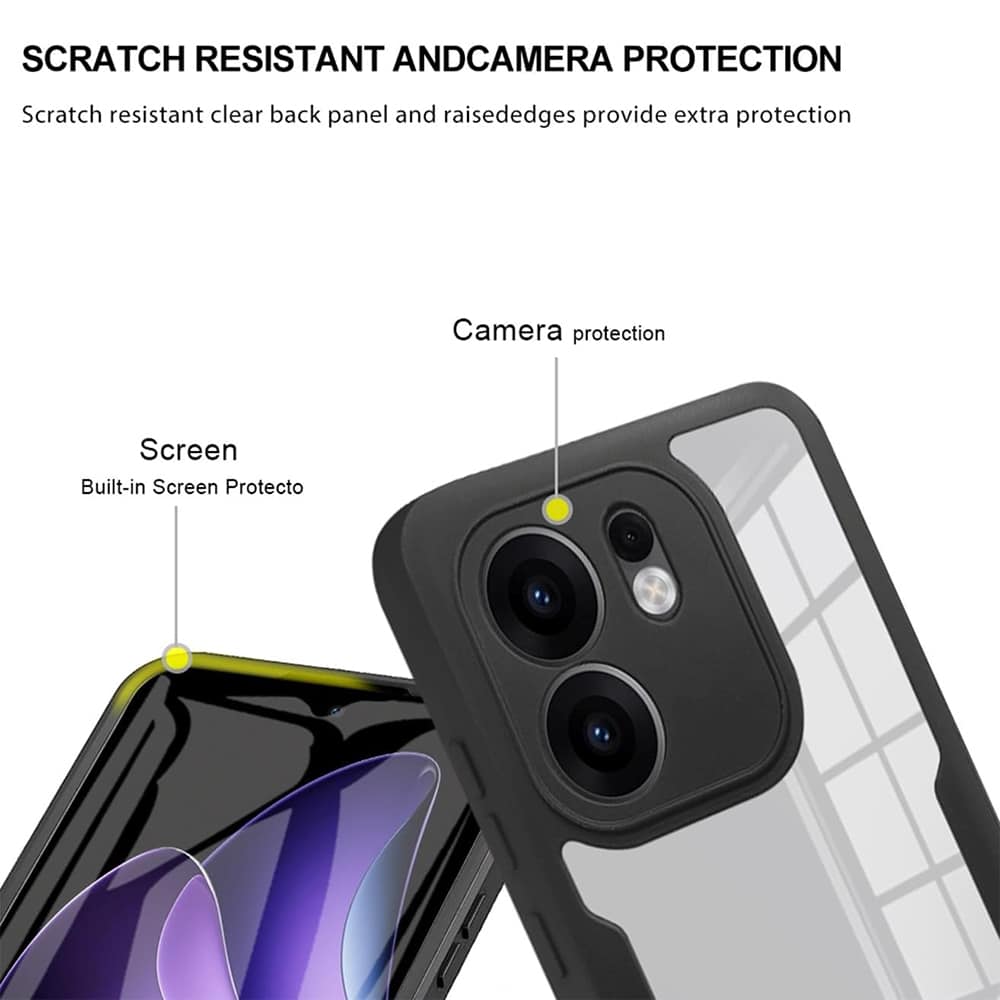 Techsuit ColorVerse 360 Series - θήκη για Oppo Reno13 F / 4G 5G FS - Διάφανο - Image 3